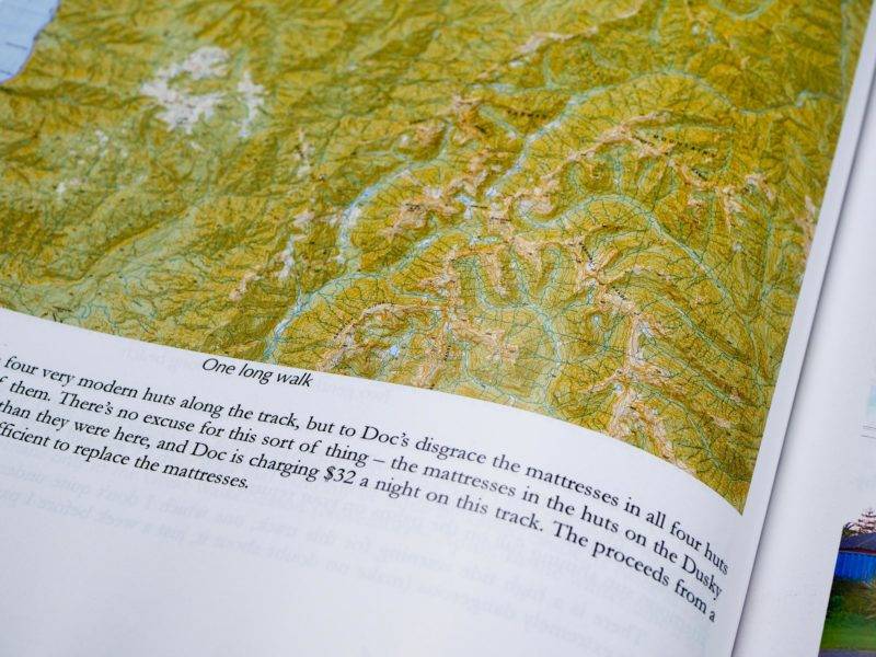 Karte einer Wanderung aus dem Buch