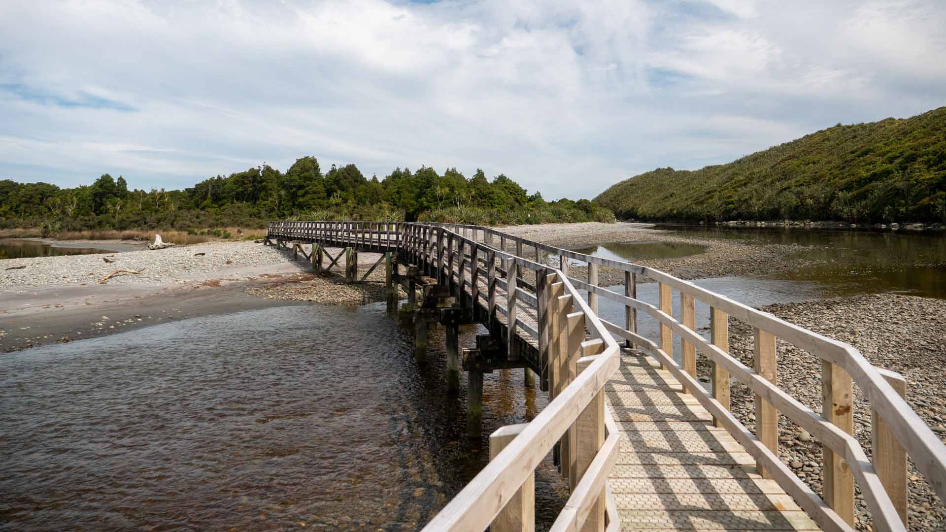 Gillespies Beach Walks Lagoon Bridge
